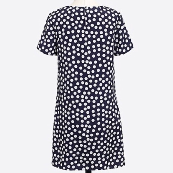 🪡J. CREW FACTORY 🪡POLKADOT CLASSIC SHIFT DRESS🪡 - Picture 3 of 8